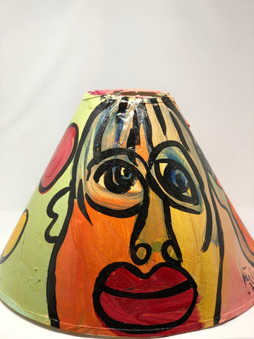 “Faces” lamp shade