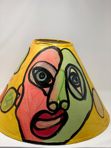 “Faces” lamp shade